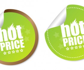 Vector hot price stickers design material 01