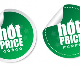 Vector hot price stickers design material 02