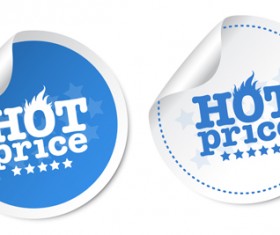Vector hot price stickers design material 03