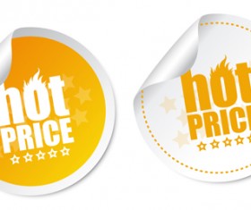 Vector hot price stickers design material 04