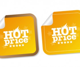 Vector hot price stickers design material 07