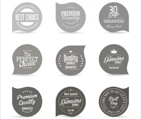 Vector retro badges design set 11