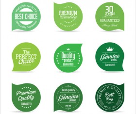 Vector retro badges design set 12
