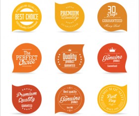 Vector retro badges design set 13