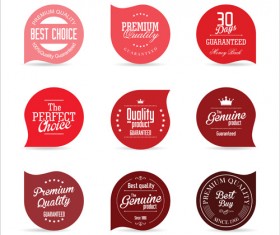 Vector retro badges design set 14