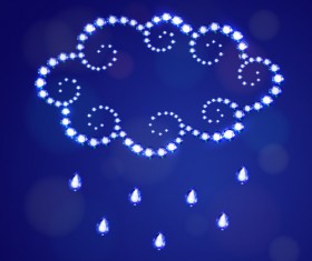 Weather diamond decorative vectors 02