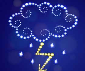 Weather diamond decorative vectors 09