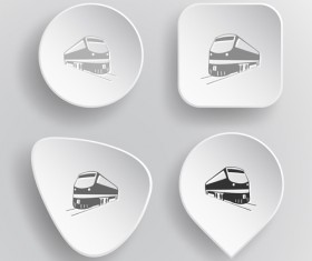 White paperboard icons vector set 07