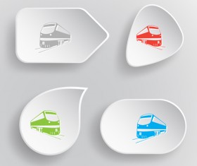 White paperboard icons vector set 09