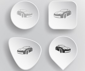 White paperboard icons vector set 10