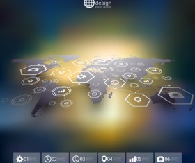 World maps infographics design vectors 04