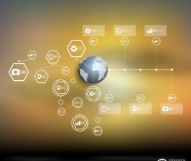 World maps infographics design vectors 06