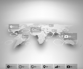 World maps infographics design vectors 10