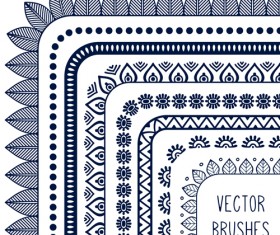 line corner border vector material 01