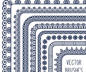 line corner border vector material 02