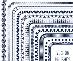 line corner border vector material 03