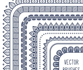 line corner border vector material 04