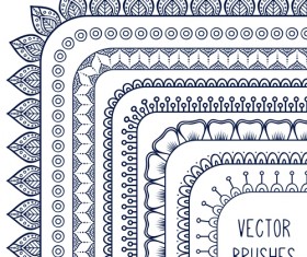 line corner border vector material 05