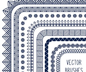 line corner border vector material 06