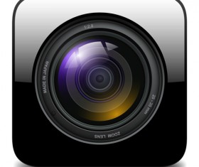 textured camera icons vector 01