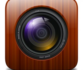 textured camera icons vector 02