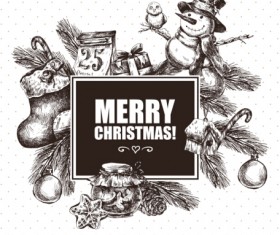 2016 Christmas big sale hand drawn vector 03