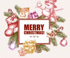 2016 Christmas big sale hand drawn vector 04