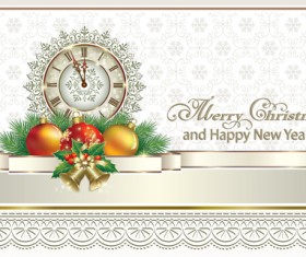 2016 Christmas new year gold background vectors 02