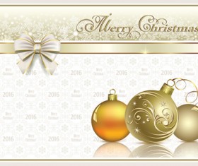 2016 Christmas new year gold background vectors 07