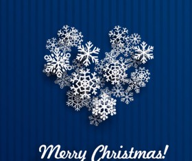 2016 Christmas sonwflake with ornate background vector 01