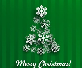 2016 Christmas sonwflake with ornate background vector 03