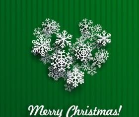 2016 Christmas sonwflake with ornate background vector 04