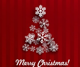 2016 Christmas sonwflake with ornate background vector 06