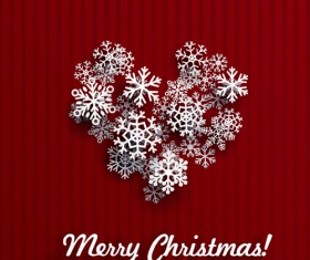 2016 Christmas sonwflake with ornate background vector 07