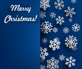 2016 christmas sonwflake cards vectors 04