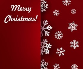 2016 christmas sonwflake cards vectors 05