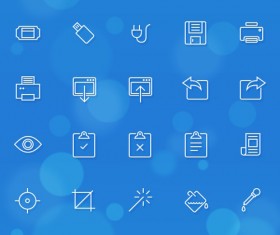 280 line icons IOS7 app material
