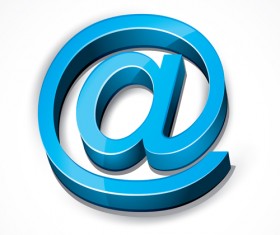 3D email symbol icon
