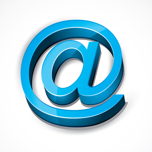 3D email symbol icon free download