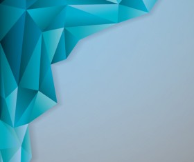 3D geometric shape art background vectors set 02