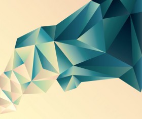 3D geometric shape art background vectors set 04