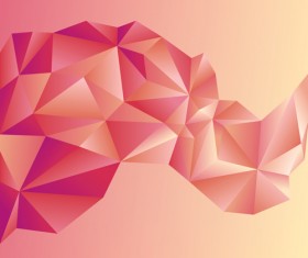 3D geometric shape art background vectors set 08