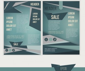 A4 flyer design template vectors material 03