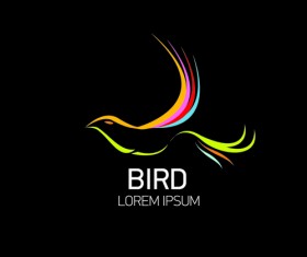 Abstract birds logos creative design vector 01