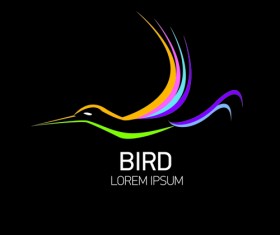 Abstract birds logos creative design vector 02