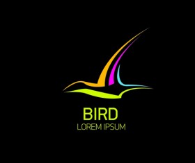 Abstract birds logos creative design vector 03
