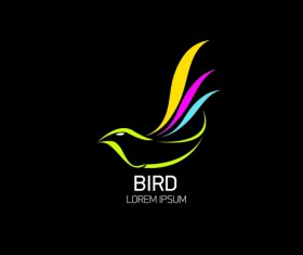 Abstract birds logos creative design vector 04