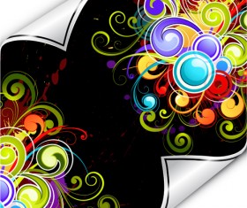 Abstract colored background illustration vector set 02