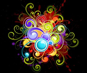 Abstract colored background illustration vector set 03