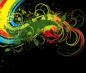 Abstract colored background illustration vector set 07